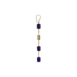Rasia Four - Cylinder Lapis Earring - Single