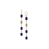 Rasia Four - Cylinder Lapis Earring - Single