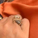Ananta Sesha Large Head Ring