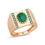 Orira Malachite Pinkie Ring