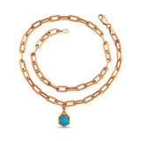 Double Chain Turquoise Birthstone Bracelet - December