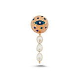 Evil Eye Pearl Ball Earring - Single