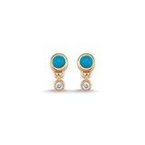 Rhea Turquoise Stud Earring - Single
