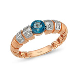 Uraeus Blue Topaz Ring