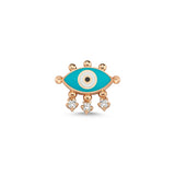 Turquoise Evil Eye Stud Earring - Single