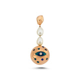 Evil Eye Pearl Ball Earring - Single