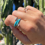 Maia Turquoise Enamel Ring