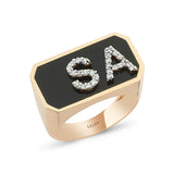 Initial Ring with Enamel