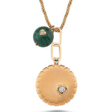 Kashchei Medallion with Malachite