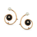 Yin Yang Hoop Earrings Small