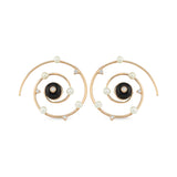 Yin Yang Hoop Earrings Large