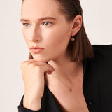 Heart Earring with Pink Sapphire - Single