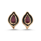 Baby Dragon Ruby Stud Earrings