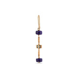 Rasia Three - Cylinder Lapis Earring - Single