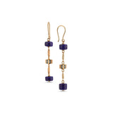 Rasia Three - Cylinder Lapis Earring - Single
