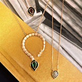 Baby Dragon Emerald Necklace