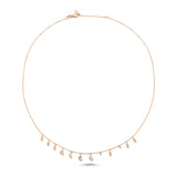 Cacia Seed Necklace - Marquise Cut White Opal