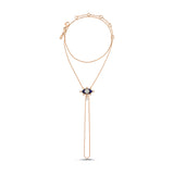 Navy Blue Evil Eye Hand Bracelet - Small