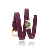 Triple Goddess Leather Bracelet