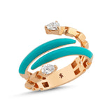 Maia Turquoise Enamel Ring