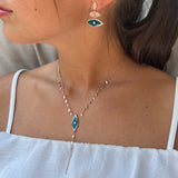 Evil Eye Drop Earring - Single