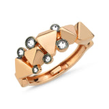 Reverse Set White Diamond Ring
