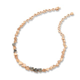 Reverse Set Cognac & White Diamond Necklace