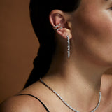 Cascade Princess Cut Earring (Long)