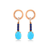 Catch You Turquoise Dangle Earrings