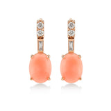 Dragon Lady Coral Stud Earrings