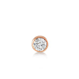 Single Stone White Diamond Stud Earring - Single
