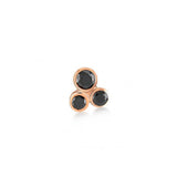 Three Black Diamond Piercing