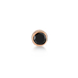 Single Stone Black Diamond Stud Earring - Single