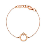 Catch You Circle Bracelet with White Diamond