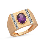 Orira Amethyst Pinkie Ring