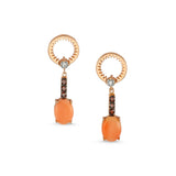 Catch You Coral Dangle Earrings