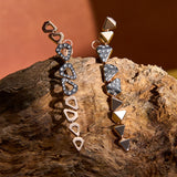 Curved Earrings - For the Right Ear