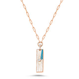 Apolline Necklace - White Enamel
