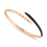 Black Enamel Dragon Bracelet