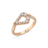 Gaia Micro Setting Frame Pinkie Ring