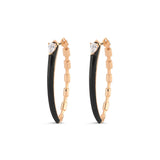 Black Enamel Ayida Earrings