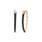 Black Enamel Ayida Earrings