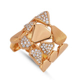 Gaia Micro Set White Diamond Cigar Ring