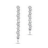 Cascade Princess Cut Earring (Long)