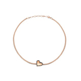 Heart Choker White Diamond
