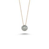 Round White Diamond Necklace
