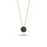 Round Black Diamond Necklace