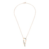 Black Diamond Hollow Lightning Necklace