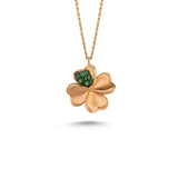 Clover Lucky Necklace with Savorite