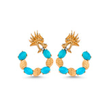Melusine Turquoise Hoop Earrings
